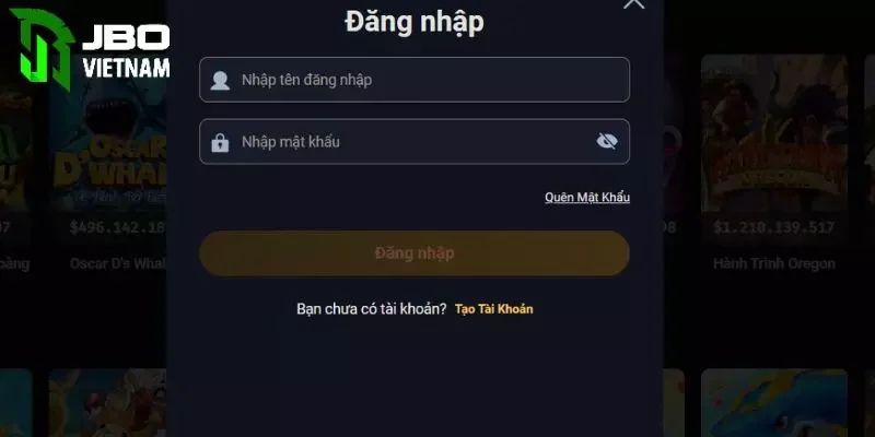Đăng nhập JBO