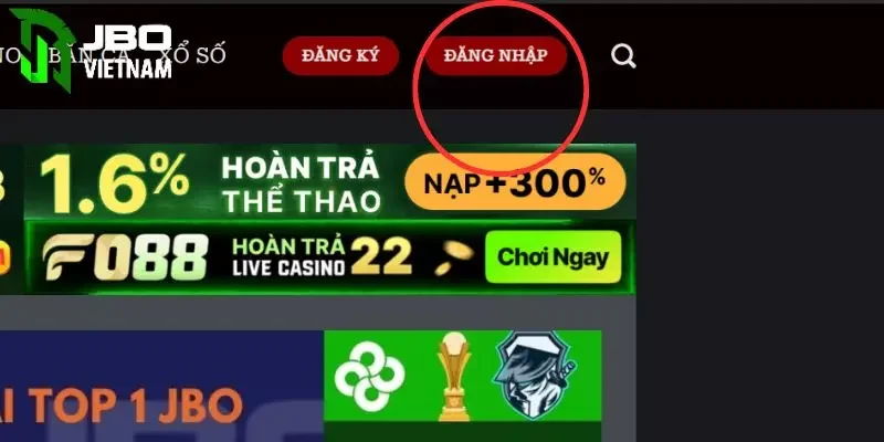 Đăng nhập JBO